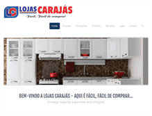 Tablet Screenshot of lojascarajas.com